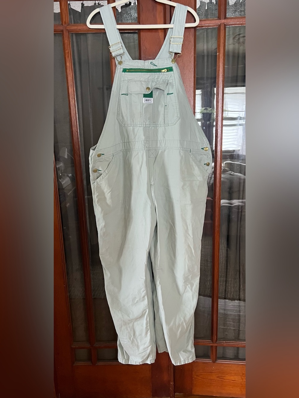 Liberty Light Sage Utility Carpenter Overalls Jumpsuit